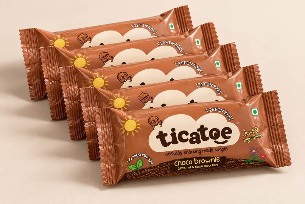 Choco Brownie Tiffin Bars for Kids - Pack of 5